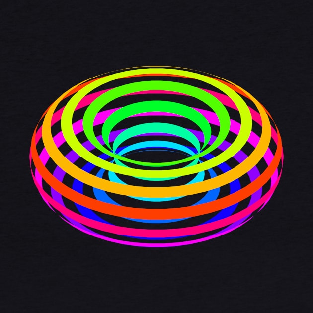 Rainbow Dognut sliced horizontally by TRIME